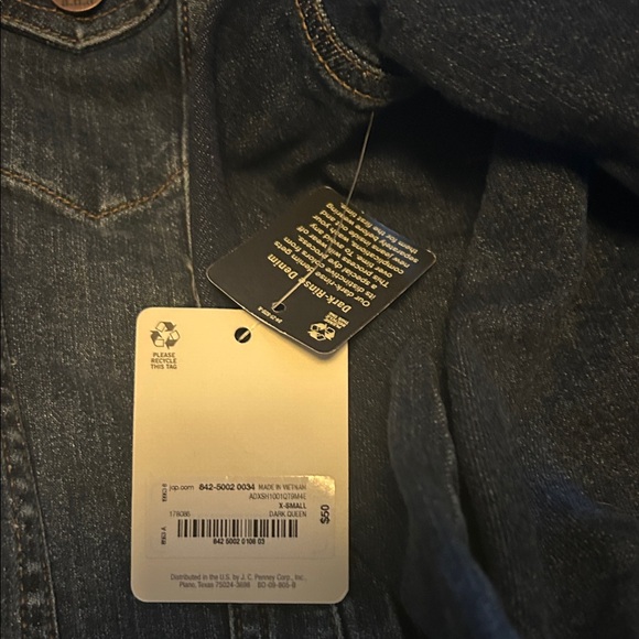 a.n.a Dark Blue Kids Jean Jacket - Picture 4 of 7